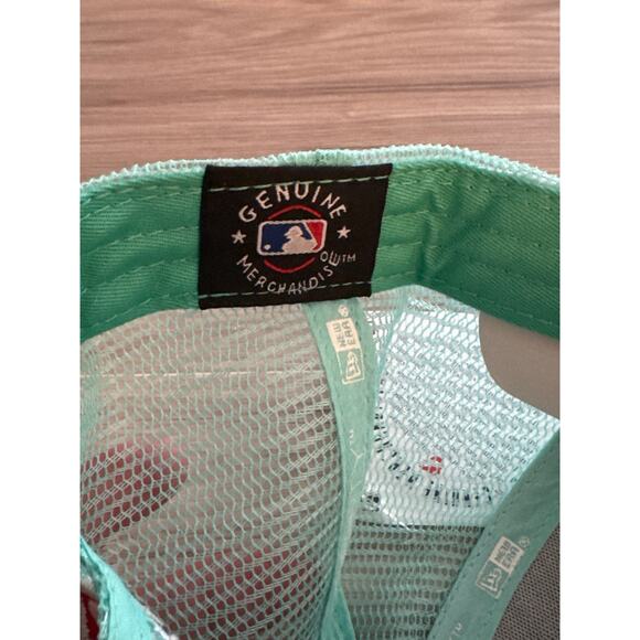 New Era LA Dodgers Mesh Trucker Hat Turquoise - Picture 4 of 5